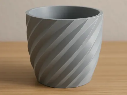 3D printed Color-Shift Spiral Planter — community design photo