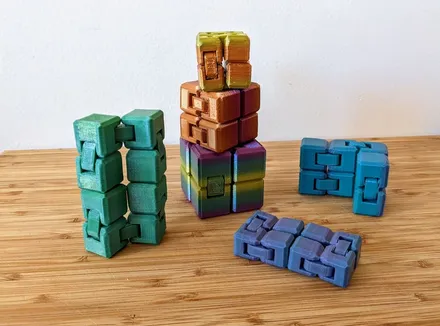 3D printed Infinity Cube Fidget — community design photo